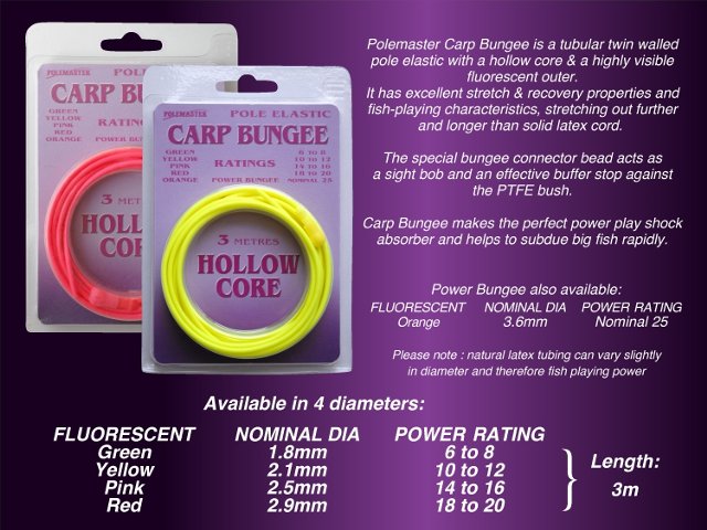 3: CARP BUNGEE - PINK 14 TO 16 - 2.5MM