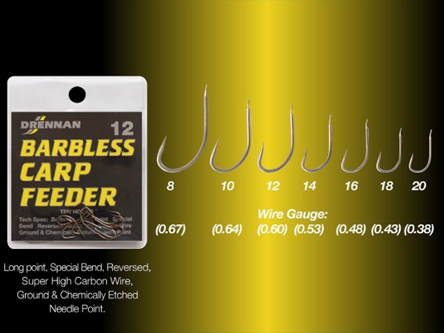 BARBLESS CARP FEEDER N°10 - PAR 2